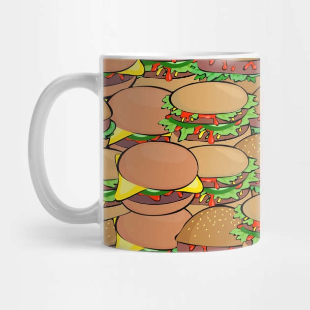 Burger Pattern by FoodPatterns